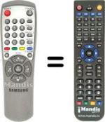 Replacement remote control Samsung CB 21F32T