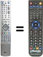 Mando a distancia equivalente AKB30880601