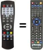 Télécommande équivalente MPMAN DVB-T 2019