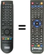 Télécommande équivalente THES LTV 3210