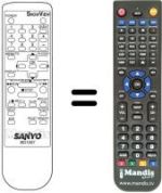 Mando a distancia equivalente B01007 SHOWVIEW