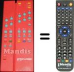Télécommande équivalente TLC 361
