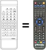 Télécommande équivalente Sanyo CEP 2147