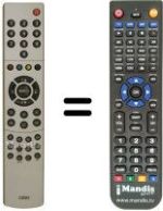 Télécommande équivalente NordMende NM 42 065 DMD