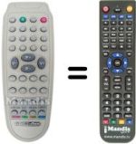 Replacement remote control Shinelco CRTC 29 RF