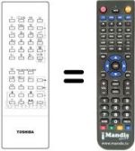 Mando a distancia equivalente CT-9296