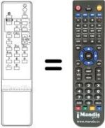 Télécommande équivalente CT-9357