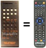 Télécommande équivalente CT-937