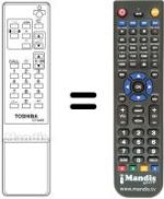 Mando a distancia equivalente CT-9455