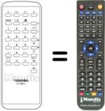 Mando a distancia equivalente CT-9617