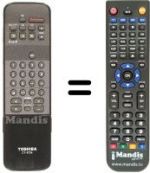 Télécommande équivalente CT 9734