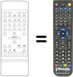 Replacement remote control Ctc CTV 2896