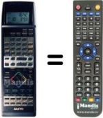 Télécommande équivalente Sanyo VHR-D5670 I