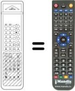 Télécommande équivalente DIGICOMPUTER OSD