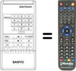Télécommande équivalente DIGITOUCH
