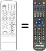 Mando a distancia equivalente Daewoo DMQ 2997