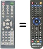 Télécommande équivalente Telesystem TS 010 AD