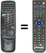 Télécommande équivalente Irradio FTC 2023 SX