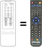 Télécommande équivalente LG GHV-1266 LR
