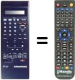 Mando a distancia equivalente Grundig GV-211