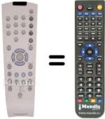 Replacement remote control Grundig GV-5153 HIFI