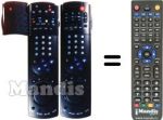 Replacement remote control Grundig GV-560 HIFI LE