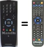 Télécommande équivalente Grundig VISION II 32 LXW 82-9620