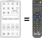 Replacement remote control INFRARED REMOTE CONTROL