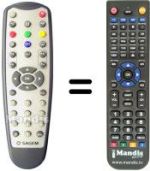 Replacement remote control Sagem ITD 61 (ver. 2)