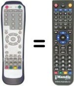 Télécommande équivalente THES THL TW32D88S (ver. 2)