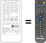 Replacement remote control ELCIT JUPITER X322 P