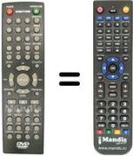 Télécommande équivalente KM-1618-1