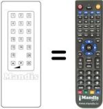 Replacement remote control Utax TVC 16 PROGR