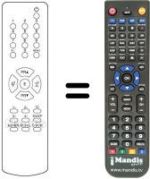 Replacement remote control Multitech KT 8345