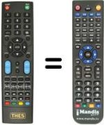 Replacement remote control THES LTW 26W80K