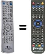 Replacement remote control 6711R1P090S