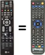 Télécommande équivalente LG 26 LB 76