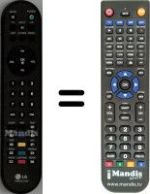 Télécommande équivalente AKB30377808