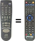 Mando a distancia equivalente JVC HR-J672