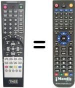 Télécommande équivalente THES THL TW32D88S