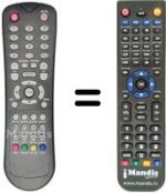 Replacement remote control Trevi TVC 2615