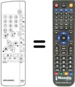 Replacement remote control Grundig M 95-115 / 9 IDTV