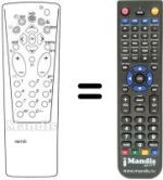 Mando a distancia equivalente Hifivox 36130 RI