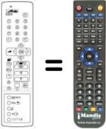 Mando a distancia equivalente MECATRON 6303