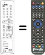 Mando a distancia equivalente MECATRON 6305