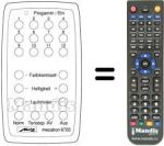 Mando a distancia equivalente MECATRON 6705
