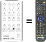 Mando a distancia equivalente MECATRON 6709