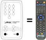 Mando a distancia equivalente MECATRON 7109