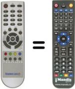 Replacement remote control DIGIQUEST T 3010