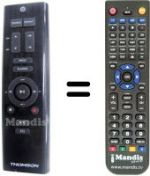Replacement remote control Thomson MIC 200